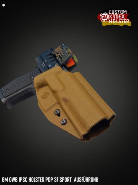 GM OWB Custom Kydex Holster Multi Mount IPSC Walther PDP Steel Frame